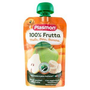 Plasmon 100% Frutta Mela, Pera, Banana 100 g