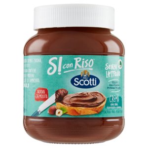 Riso Scotti Si con Riso Senza Lattosio Crema con riso, nocciole e cacao 350 g