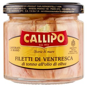 Callipo Filetti di Ventresca di tonno all'olio di oliva 200 g