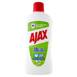 Ajax detersivo pavimenti gel con candeggina e limone 950 ml