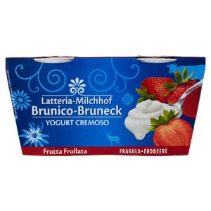 Latteria Brunico Yogurt Cremoso Frutta Frullata Fragola 2 x 125 g