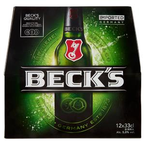 BECK'S Birra pilsner tedesca bottiglia 12x33cl