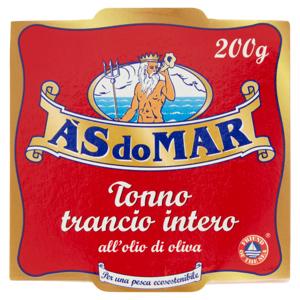 Asdomar Tonno trancio intero all'olio di oliva 200 g