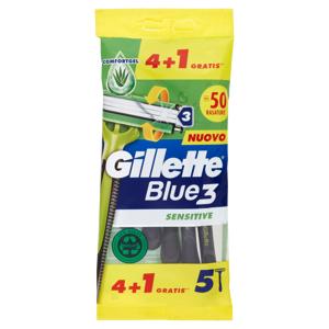 Gillette Blue3 Sensitive Usa&Getta - 4 rasoi + 1 in omaggio