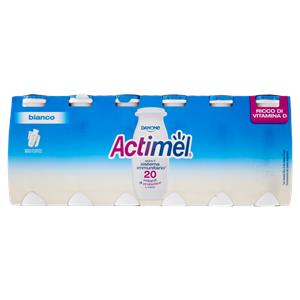 ACTIMEL, Yogurt da Bere con Vit B6 e D per il Sistema Immunitario, Bianco Naturale, 12X100G