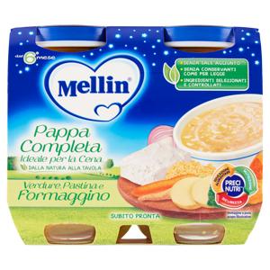 Mellin Pappa Completa Verdure, Pastina e Formaggino 2 x 200 g