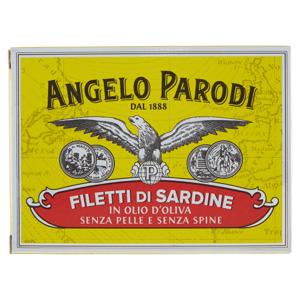 Angelo Parodi Filetti di Sardine in Olio d'Oliva Senza Pelle e Senza Spine 105 g