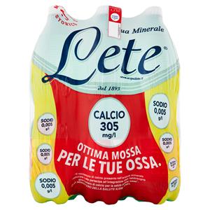 Lete Acqua Minerale Effervescente Naturale 6 x 1,5 l