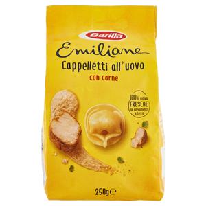 Barilla Emiliane Cappelletti Pasta all'Uovo ripiena con Carne 250 g