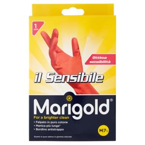 Marigold Il Sensibile, guanti casalinghi per il massimo comfort, taglia media, 1pz