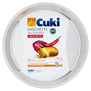 Cuki Cuoce Vaschette Alluminio ultra-forza 10 Porzioni 2 pz