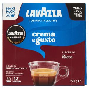 Lavazza A Modo Mio crema e gusto Ricco 36 Capsule 270 g