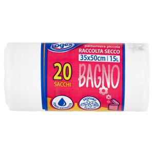 Logex Sacchi Bagno Raccolta Secco 35x50cm 15L 20 pz