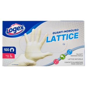 Logex Guanti Monouso Lattice Taglia L 100 pz