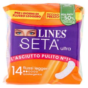 Lines Seta ultra flussi leggeri 14 pz