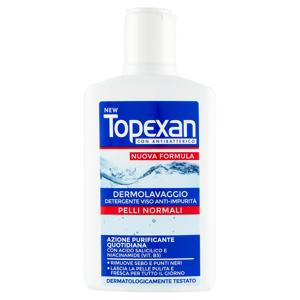 New Topexan con Antibatterico Dermolavaggio Detergente Viso Anti-Impurità Pelli Normali 150 ml