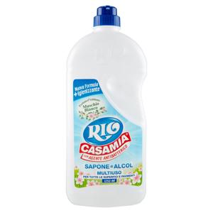 Rio Casamia con Agente Antibatterico Sapone e Alcol Multiuso Profumo Muschio Bianco 1250 ml