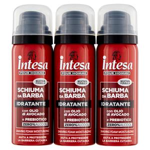 Intesa Pour Homme Schiuma da Barba Idratante 3 x 50 mL