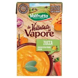 Valfrutta le Vellutate al Vapore Zucca con Olio Extra Vergine di Oliva 500 g