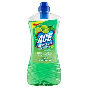 Ace Pavimenti Igienizzante Lime e Menta Piperita Senza Candeggina 1 L