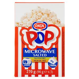 Pata Pop Microwave Salted 3 x 90 g