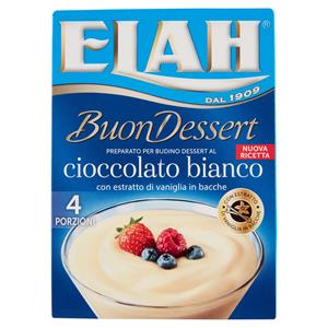 Elah Buon Dessert Preparato per Budino Dessert al cioccolato bianco 80 g