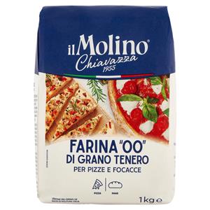 il Molino Chiavazza Farina "00" di Grano Tenero per Pizze e Focacce 1 Kg