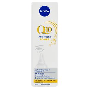 Nivea Q10 Anti-Rughe Power Contorno Occhi Levigante Tutti i Tipi di Pelle 15 ml