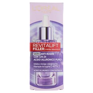 L'Oréal Paris Siero Rimpolpante Revitalift Filler anti-rughe in pipetta, 30 ml