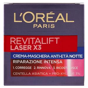 L'Oréal Paris Revitalift Laser X3 Crema-Maschera Anti-Età Notte 50 ml