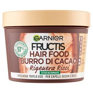 Garnier Fructis Maschera Hairfood Burro di Cacao, per capelli secchi e ricci 390 ml