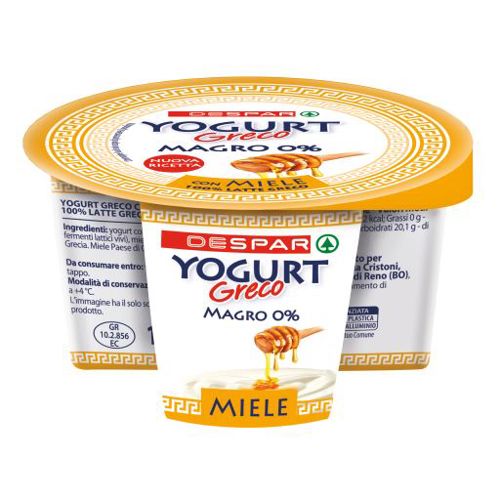 YOG.GRECO 0% BICOMP. MIELE DESPAR 150 G