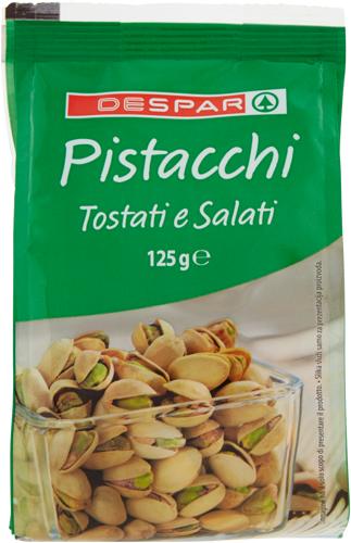 PISTACCHI DESPAR 125G TOSTATI E SALATI