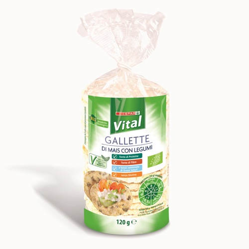 GALLETTE DI MAIS VITAL 120G C/LEGUMI