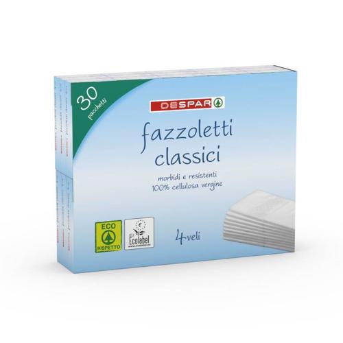 FAZZOLETTI DESPAR 30PZ 4VELI