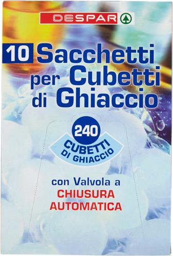 SACCHETTI GHIACCIO DESPAR 240PZx10BUSTE