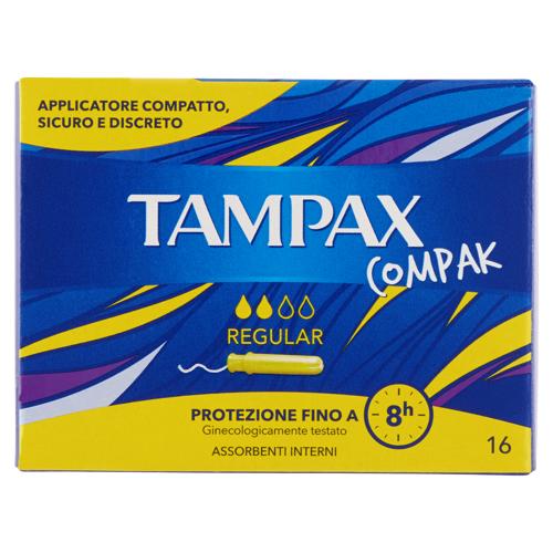 ASSORBENTI TAMPAX REGULAR PZ.16 COMPAK