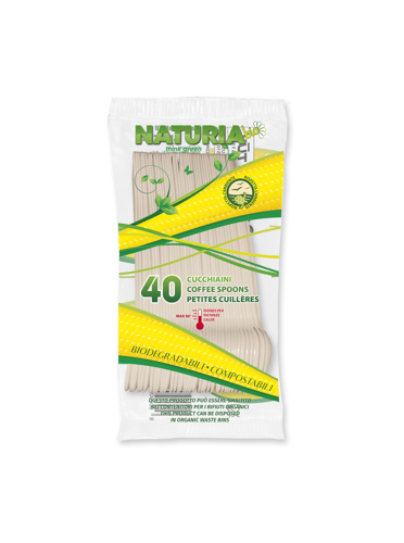 CUCCHIAINI BIO-COMPOSTABILI NATURIA 40PZ