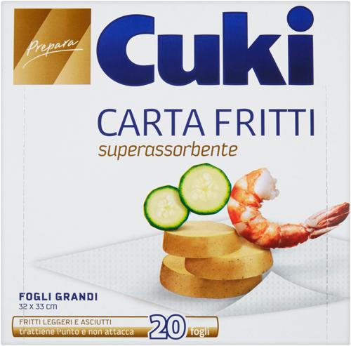 CARTA  PER FRITTI  CUKI  x20 1 PZ