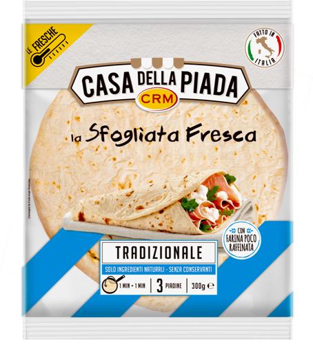 PIADA SFOGLIATA FRESCA CRM 300G TRADIZ.