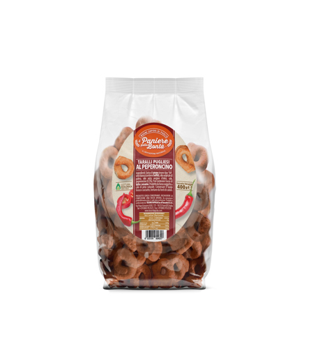 TARALLI PANIERE DI BONTA'400G PEPERONCI