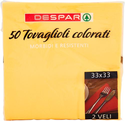 TOVAGLIOLI  GIALLI 2 VELI  DESPAR  x50