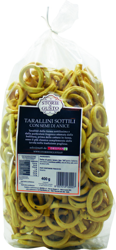 TARALLI SOTTILI STORIEdiGUSTO 400G ANICE