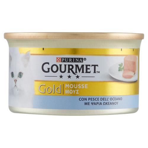 Purina Gourmet Gold Mousse Cibo Umido per Gatti con Pesce dell'oceano 85g