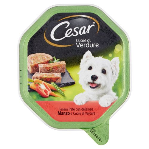 CUORE DI VERDURA CANE CESAR 150G MANZO