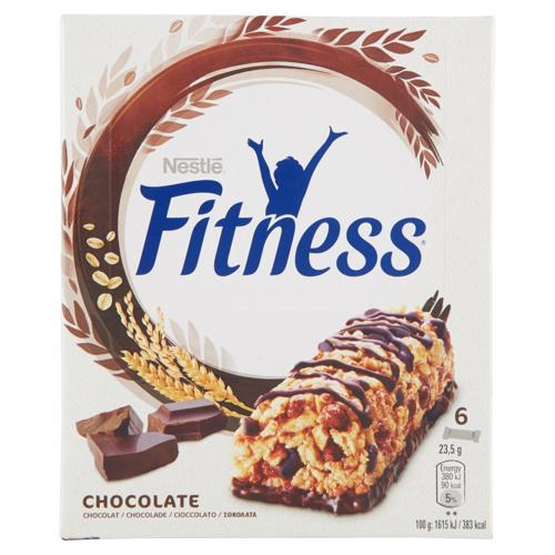 FITNESS Cioccolato Barrette di cereali con frumento, avena integrale e cioccolato 6 pezzi da 23,5g