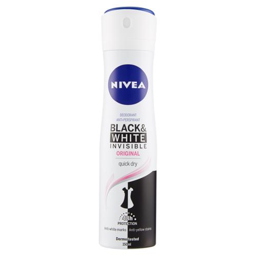 DEO SPRAY NIVEA 150ML BLACK&WHITE