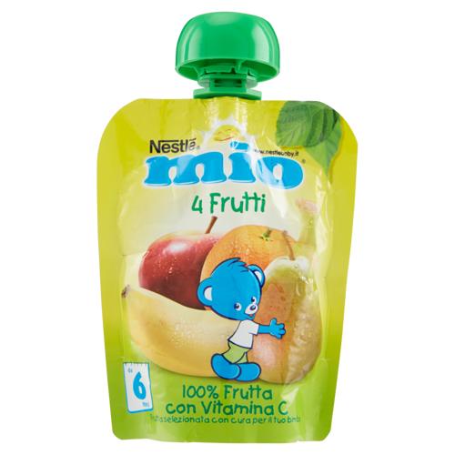 NESTLÉ MIO Merenda da spremere 4 Frutti da 6 mesi pouch 90 g