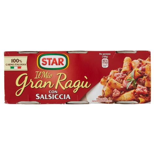 GRAN RAGU' STAR 100GX3 SALSICCIA