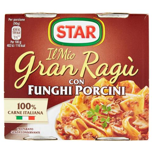 GRAN RAGU STAR 180GX2 FUNGHI PORCINI